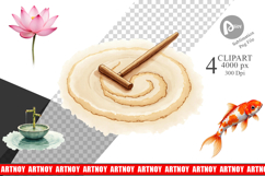 Zen Garden Elements Clipart Product Image 1