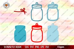 Christmas Jar Confetti Shaker, 3D Christmas Ornament Product Image 2