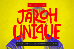 Jaroh Unique Dry Brush Display Font Product Image 1