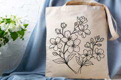 Jasmine Flower Svg Design, Jasmine Cut File Product Image 3