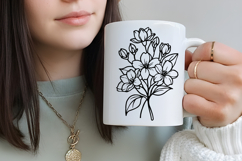 Jasmine Flower Svg Design, Jasmine Cut File Product Image 4