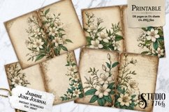 Jasmine Flower Junk Journal Pages Product Image 1