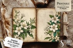 Jasmine Flower Junk Journal Pages Product Image 2