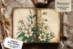 Jasmine Flower Junk Journal Pages Product Image 3