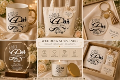 Jasmine Romantic Wedding Monogram Product Image 3