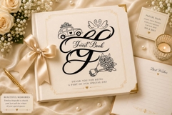 Jasmine Romantic Wedding Monogram Product Image 4