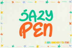 Jazy Pen - A Kids Handwritten Font Product Image 1