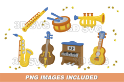 Jazz Elements 3D SVG Product Image 4