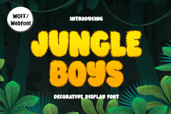 Jungle Boys | Webfont Playful Jungle-Inspired Typeface Product Image 1