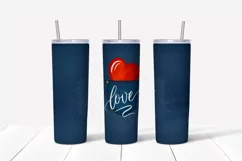 blue jeans pocket sublimation tumbler designs with red heart, calligraphic word love is 20 oz wrap  tumbler. It's perfect for valentines day, jeans lover