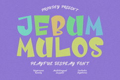 Jebum Mulos Playful Display Font Product Image 1