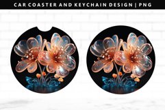 Jelly Flower Car Coaster Design | Car Coaster Sublimation Product Image 1