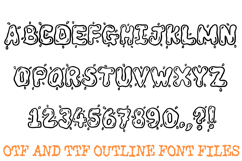 Jelly Splash Alphabet Lettering Font Liquid ABC OTF TTF Type Product Image 2