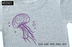 Ocean Sea SVG, Goldfish Turtle Jellyfish Seaweed Shell Stars Product Image 3