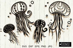 Jellyfish svg, Ocean SVG, Jellyfish cut file, Sea Medusa svg Product Image 1