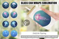 Glass Can Floating Jellyfish Product Image 1