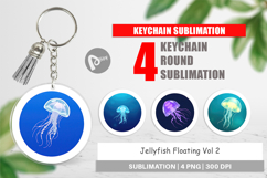 Keychain Floating Jellyfish Product Image 1