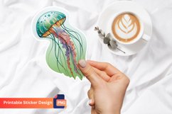 Jellyfish Sticker, Ocean Sticker, Jellyfish Wall Decor Product Image 1