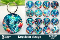 Animal keychain bundle | Animal keyring | Flower keychain Product Image 9