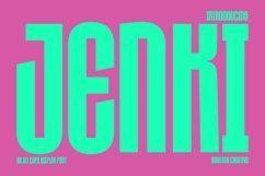 Jenki All Caps Display Font Product Image 1