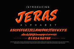 Jeras Font Vector Set - Dynamic Racing Alphabet Product Image 1