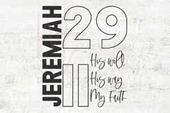 His Will His Way My Faith Jeremiah 29 11 PNG Christian Bible Product Image 4