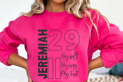 His Will His Way My Faith Jeremiah 29 11 PNG Christian Bible Product Image 1
