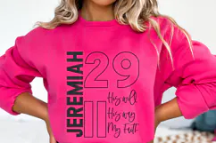 His Will His Way My Faith Jeremiah 29 11 PNG Christian Bible Product Image 1
