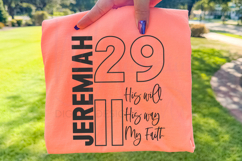 His Will His Way My Faith Jeremiah 29 11 PNG Christian Bible Product Image 2
