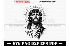 Jesus Crown of Thorns SVG PNG DXF EPS PDF Product Image 1