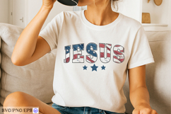 Jesus 4th of July SVG PNG T-shirt Design Product Image 3