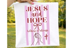Jesus And Hope PNG, Striped jesus PNG, Inspirational Product Image 4
