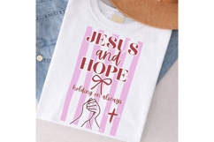 Jesus And Hope PNG, Striped jesus PNG, Inspirational Product Image 5
