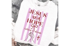 Jesus And Hope PNG, Striped jesus PNG, Inspirational Product Image 6
