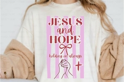 Jesus And Hope PNG, Striped jesus PNG, Inspirational Product Image 2