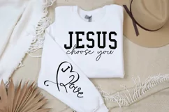 Jesus Choose You Sleeve SVG, Christian SVG Design Product Image 3