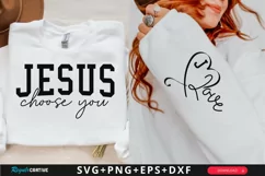 Jesus Choose You Sleeve SVG, Christian SVG Design Product Image 1