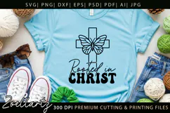 Rooted In Christ SVG for Cricut Jesus Faith Christian Quote Product Image 3