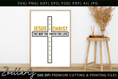 Jesus SVG Christian Quote SVG Jesus Faith T-shirt Mug Design Product Image 3