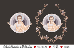 christening, floral, religious, icon, communion, faith, sacrament, saviour, epiphany, christian, evangelical, orthodox, greek, art, bible, saint, holy, king, baptism, confirmation, heaven, religion, jesus, vintage, illustration, god, blessing, byzantine