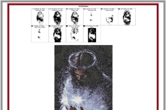 Divine Light Jesus Photostitch Embroidery Design 6x10 Product Image 3