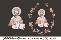 christening, floral, religious, icon, communion, faith, sacrament, saviour, epiphany, christian, evangelical, orthodox, greek, art, bible, saint, holy, king, baptism, confirmation, heaven, religion, jesus, vintage, illustration, god, blessing, byzantine
