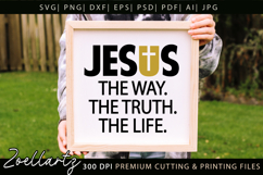 Jesus SVG Christian Quote SVG Jesus Faith T-shirt Mug Design Product Image 3
