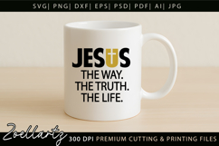 Jesus SVG Christian Quote SVG Jesus Faith T-shirt Mug Design Product Image 4