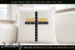 Jesus SVG Christian Quote SVG Jesus Faith T-shirt Mug Design Product Image 3