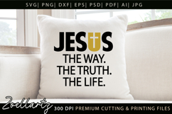 Jesus SVG Christian Quote SVG Jesus Faith T-shirt Mug Design Product Image 5