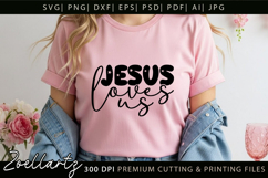 Jesus Love Christian Quote SVG Bible Verse Cross Faith SVG Product Image 1