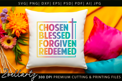 Chosen Blessed SVG for Cricut Christian T-shirt Mug Design Product Image 7