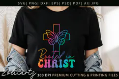 Rooted In Christ SVG for Cricut Jesus Faith Christian Quote Product Image 9