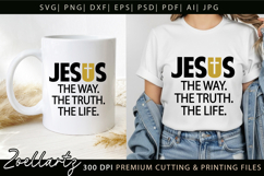 Jesus SVG Christian Quote SVG Jesus Faith T-shirt Mug Design Product Image 1